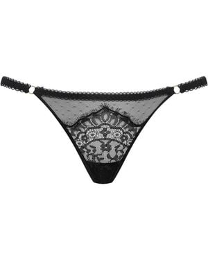 Maison Close Inspiration Divine Thongs - Black