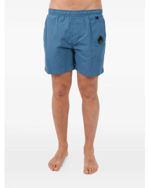 C.P. Company Lens-Detail Swim Shorts - Blue