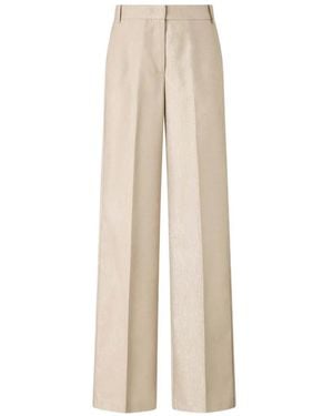 Pinko Metallic Pressed-Crease Pants - White