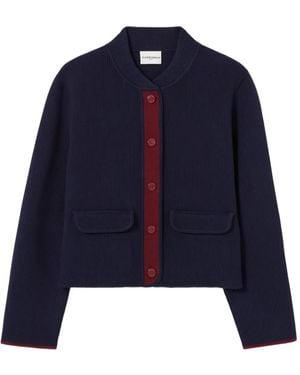 Claudie Pierlot Cardigan Con Inserti A Contrasto - Blu