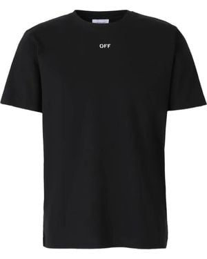 Off-White c/o Virgil Abloh Graphic Print Round-neck T-shirt - ブラック