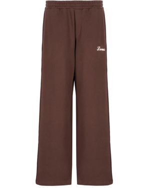 Laneus Elastic-Waistband Track Trousers - Brown