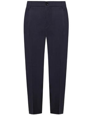 BE ABLE Pantalon Fuselé New Riccardo À Plis - Blue