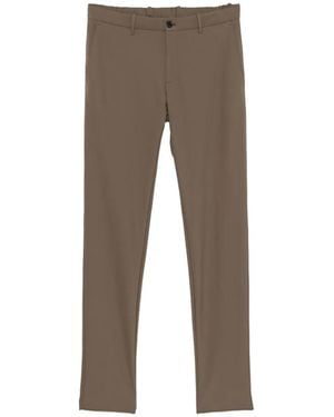 Incotex Belt-Loop Zip-Fastening Pants - Gray