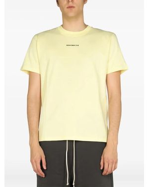 Department 5 Logo-Print T-Shirt - Yellow