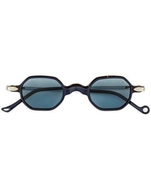 Eyepetizer Boca Oval-Frame Sunglasses - Blue
