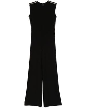 Norma Kamali Studded Long Jumpsuit - Black