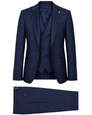 Luigi Bianchi Three-Piece Single-Breasted Suit - Blue