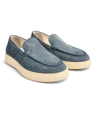 Poche Paris Suede Slip-On Loafers - Blue