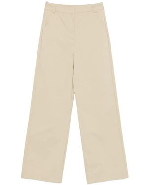 Patrizia Pepe Logo-Detail Trousers - White