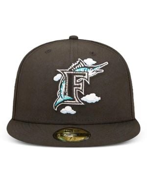 KTZ 59Fifty Mlb Florida Marlins Comic Cloud Cap - Black