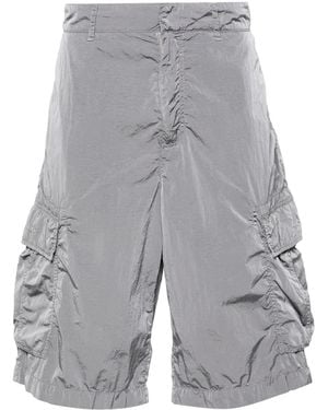 Givenchy 4G-Embroidered Cargo Shorts - Grey