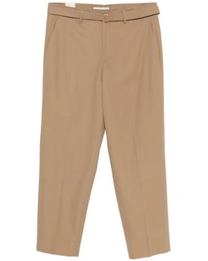 Briglia 1949 Belted Trousers - Natural