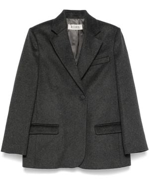 Rohe Double-Breasted Recycled Wool-Blend Blazer - Black