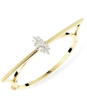 YEPREM Bracciale Rigido Strada Con Diamanti - Metallizzato