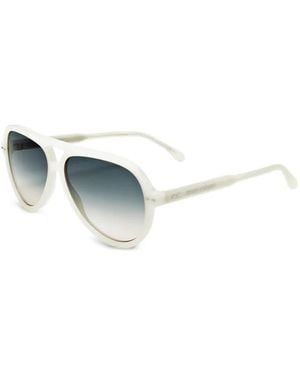 Isabel Marant Pilot-Frame Tinted Sunglasses - White