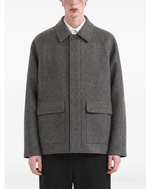Harris Wharf London Veste En Laine Bouillie - Grey