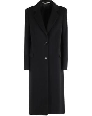 Tagliatore Single-Breasted Wool Coat - Black