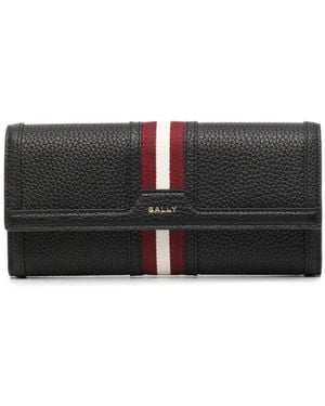 Bally Cartera con detalle de cinta - Negro