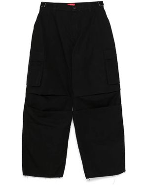 032c Belted Cargo Pants With Pockets - Black