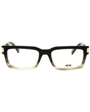 MCM Rectangle-Frame Glasses - Black