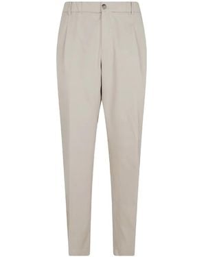 Paul & Shark Straight-Leg Pleated Trousers - Grey