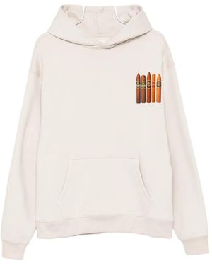 Melt Graphic-Print Hoodie - White
