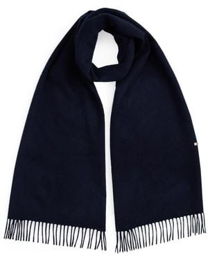 Tommy Hilfiger Fringed Scarf - Blue