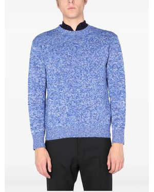 Ballantyne Speckled Wool Jumper - Blue