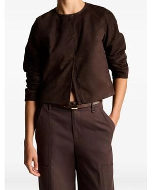 Vince Chaqueta Corta Sin Cuello - Negro