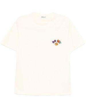 Bally Logo-Print Cotton T-Shirt - White
