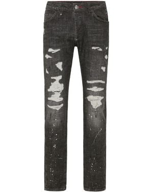 Philipp Plein Skull&Bones Jeans - Grey