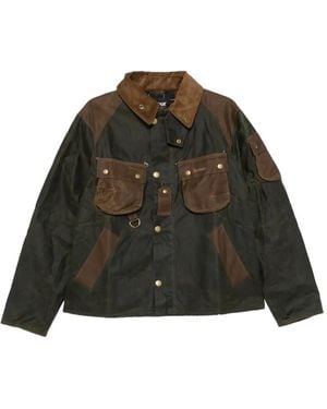 Barbour Multi-Pocket Waxed Jacket - Green