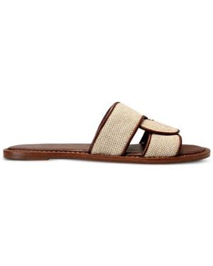 SCHUTZ SHOES Rita Flat Sandals - Natural