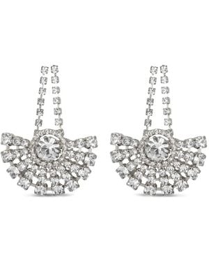 Jennifer Behr Crystal Velma Earrings - White