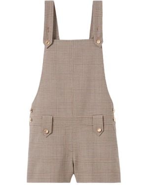 Claudie Pierlot Karierter Playsuit - Natur
