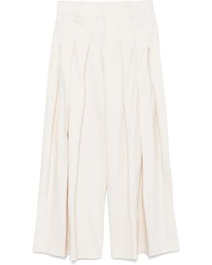 Alice + Olivia Simon Hose mit weitem Bein - Weiß