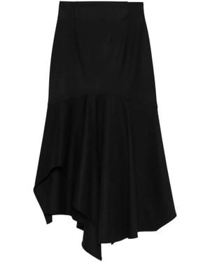 Alberta Ferretti Asymmetric Ruffled Skirt - Black