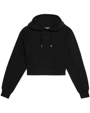 Jacquemus Gros Grain Hoodie With Drawstring - Blue