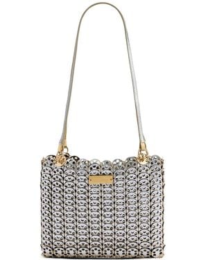 Rabanne Iconic Nano 1969 Reversible Shoulder Bag - White