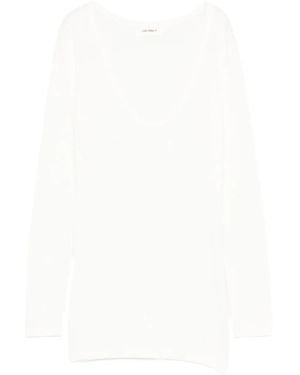 Lisa Yang Amalea Scoop-Neck Top - White