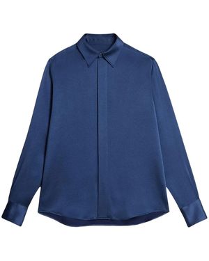 Ami Paris サテン シャツ - ブルー