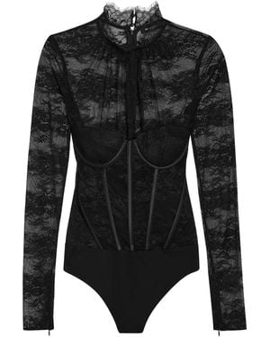 retroféte Valentina Body - Schwarz