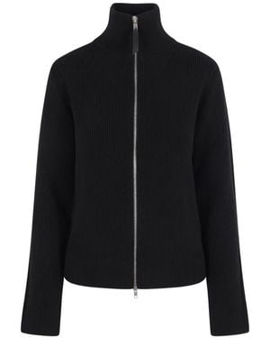 Maison Margiela Zip-Up Cardigan - Black