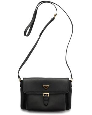 Prada Nappa Leather Smartphone Holder - Black