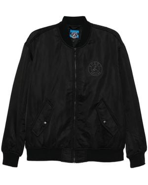 SPORT b. by agnès b. Logo-Embroidered Bomber Jacket - Black