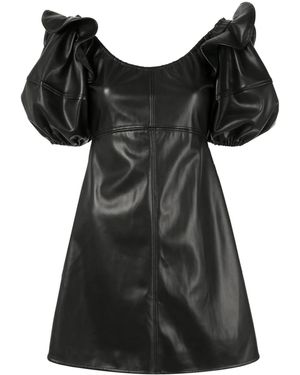 Ellery Valeria Bubble-Sleeve Dress - Black