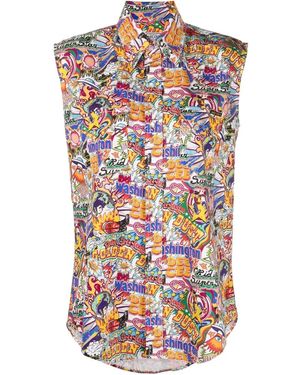 Washington DEE-CEE U.S.A. Graphic-Print Sleeveless Shirt - White