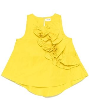 P.A.R.O.S.H. Ruffled-Detail Blouse - Yellow