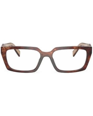 Prada Eckige Brille - Weiß